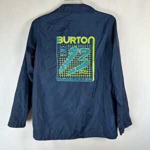 Burton Durable Goods Windbreaker Jacket Mens L‎ Full Double Zip Front Snowboard